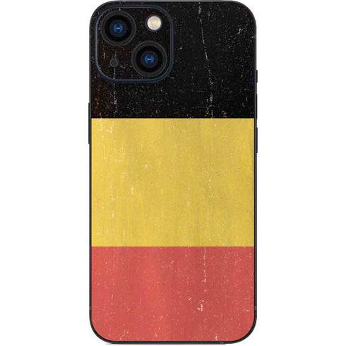 Belgium Flag Distressed iPhone 13 Mini Skin